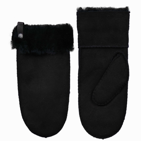 Schapenvacht wanten ; kleur zwart