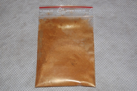 Fluweel goud geel   5 gram!