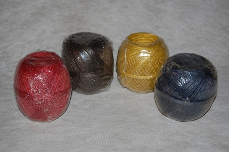 Jute garen gekleurd; getwist en getwijnt 200 gram