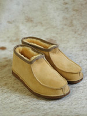 Pantoffel lamsvacht met bontrand maat 47- 50