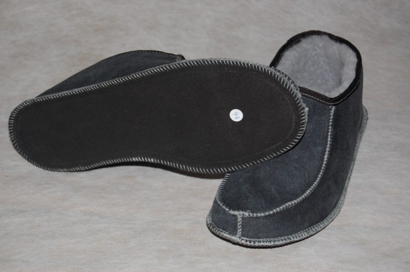 Pantoffel lamsvacht zonder bontrand maat 47- 50