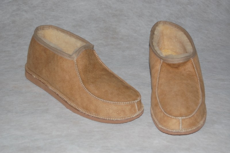 Pantoffel lamsvacht zonder bontrand maat 47- 50