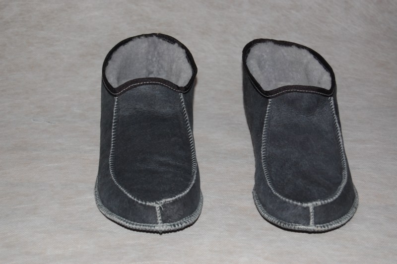Pantoffel lamsvacht zonder bontrand maat 47- 50