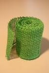 Jute band gekleurd  8cm breed rol 25 meter